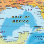 Map Of Gulf Of Mexico Region In United States USA Mexico Welt