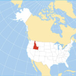 Map Of Idaho State USA Nations Online Project