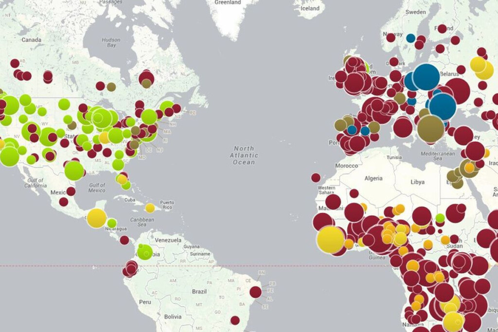 Map Of Preventable Disease Outbreaks Shows The Influence Of Anti 