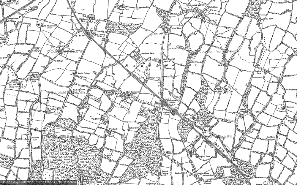 Map Of Southwater 1896 Francis Frith