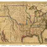 Map Of The United States Map Of The United States In 1800s
