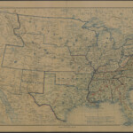Map Of The United States Of America Showing The Boundaries Of The