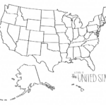 Map Of The Usa Black And White TheRescipes info