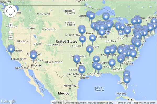 Map Of U S Nuclear Power Plants Big Bus Tour Map
