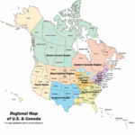 Map Of Usa And Canada Border Topographic Map Of Usa With States
