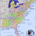 Map Of Usa East Coast Topographic Map Of Usa With States