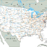 Map Of Usa Highways And Cities Topographic Map Of Usa With States