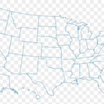 Map outline Usa States Not Labeled HD Png Download 1600x1018