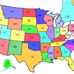 Map Quiz The States Printable Map