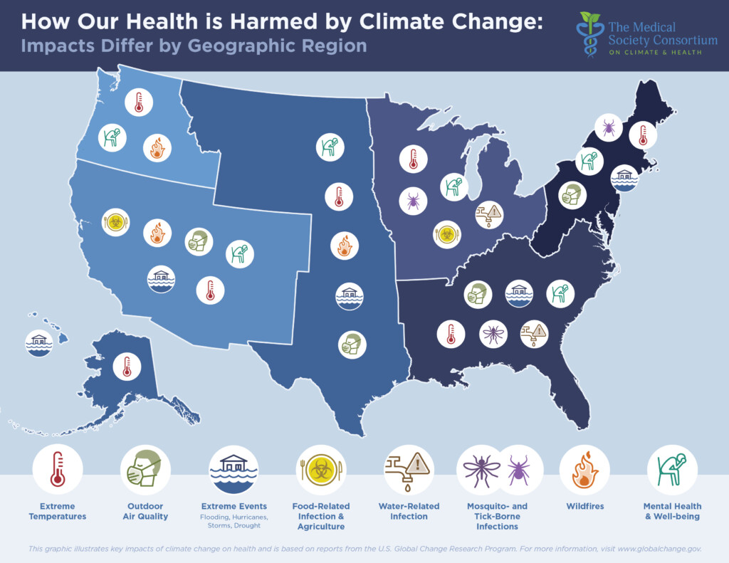 Map Shows How Climate Change Will Affect Health Across US Live Science