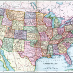 Map United States 1905 Nmap Of The Continental United States
