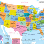 Map Usa States Major Cities Printable Map Usa States And Capitals Map