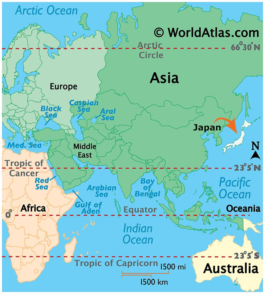 Mapas De Jap n Atlas Del Mundo