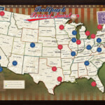 MLB Ballpark Map Sharper Image