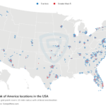 Of America Locations Map Map Of Zip Codes