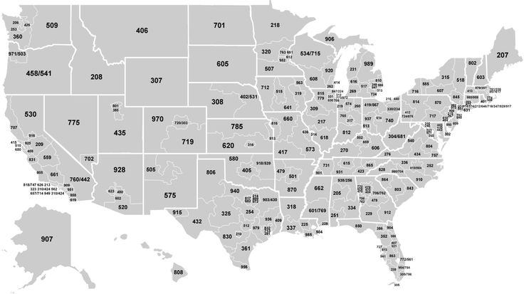 Phone Area Codes Map Us Area Codes Phone Area Codes