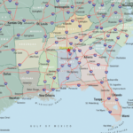 Printable Map Of The Southeastern United States Printable US Maps