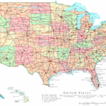 Printable Us Map With Interstates Printable US Maps