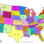 Printable US Maps With States Outlines Of America United States DIY Projects Patterns