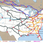 Rail Map Of Usa Time Zones Map