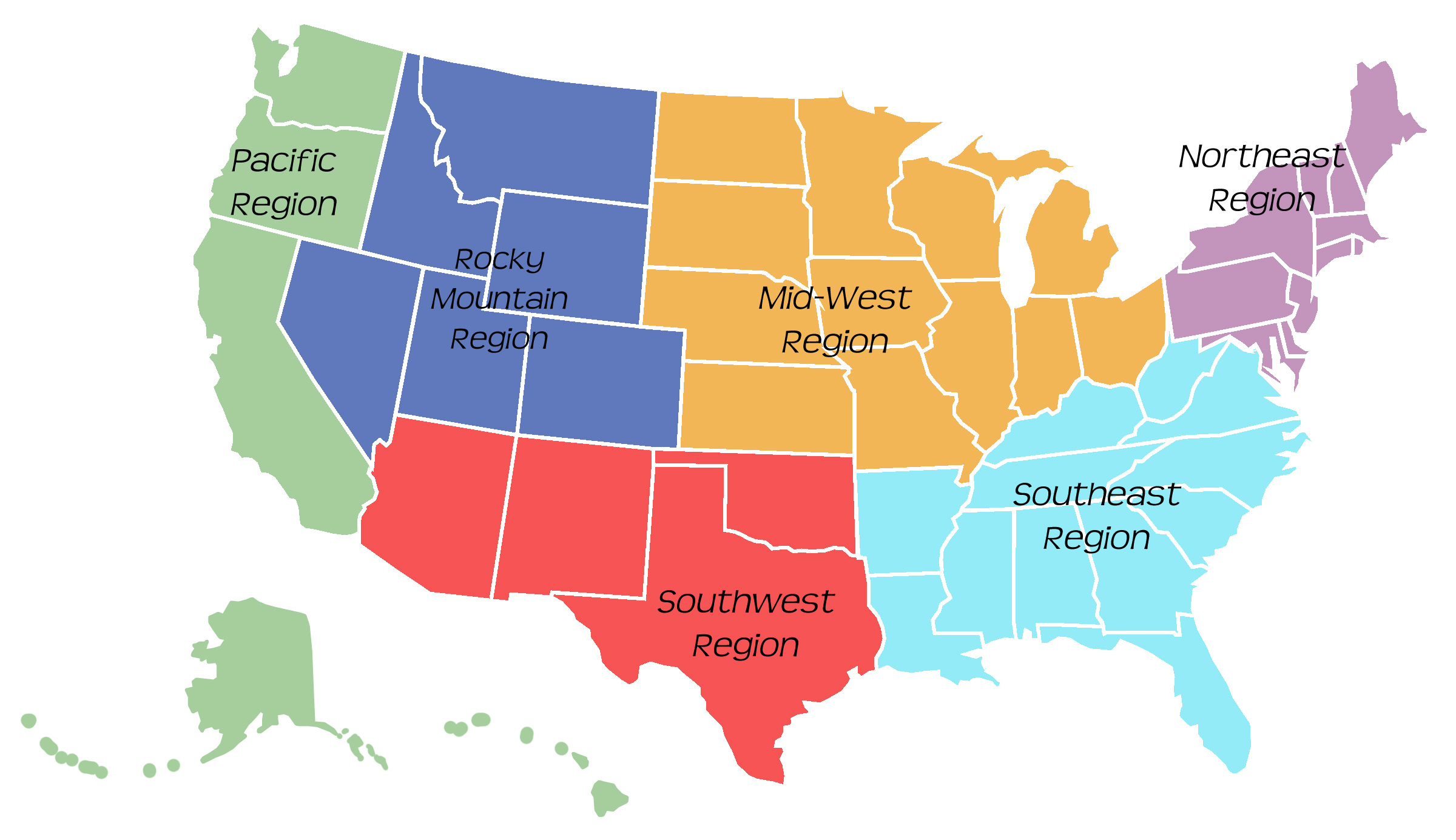 Regions Of The U S In Song Dave Ruch
