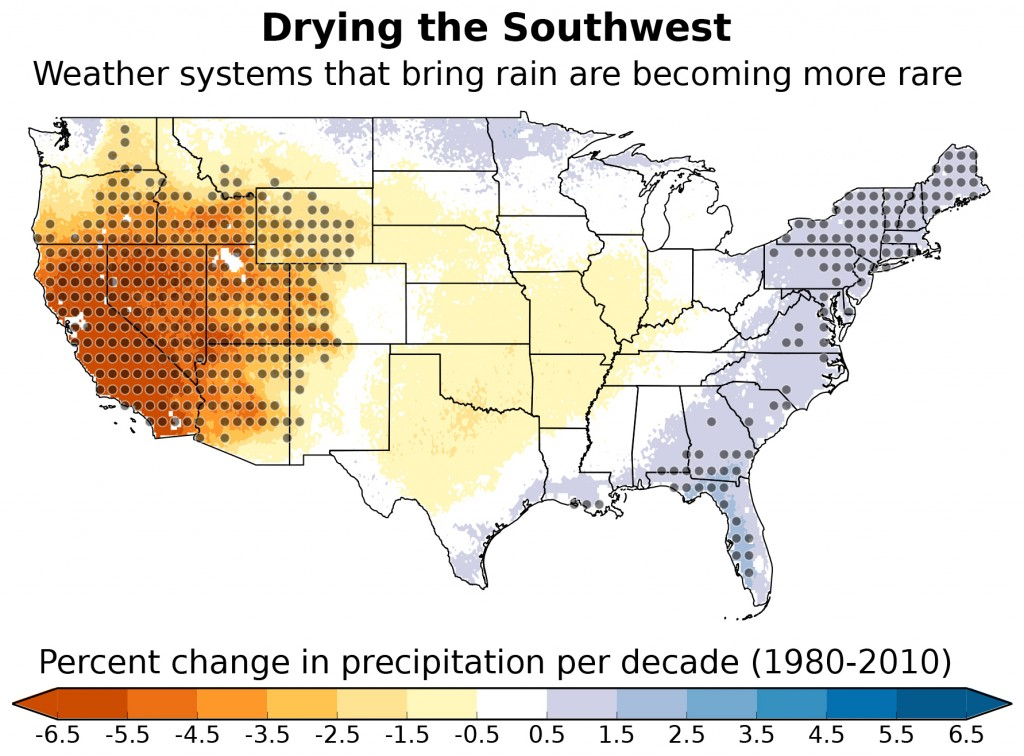 Southwest Sliding Into A Drier Normal Weather Patterns That Bring Rain