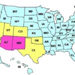 Southwest Us Map Color 2018