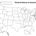 States And Capitals Blank Map