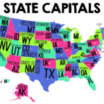 States And Capitols Map