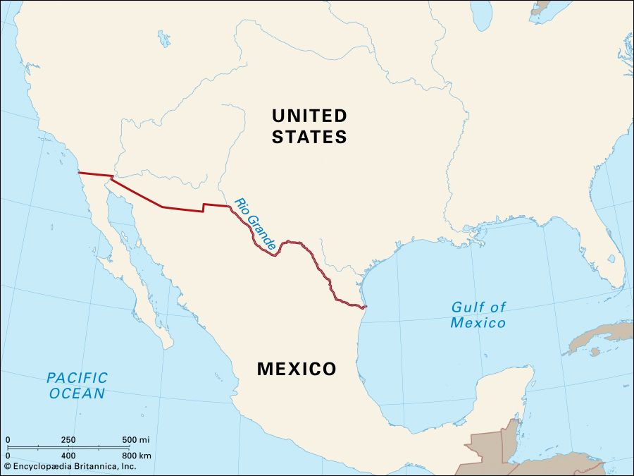 The Border Between Mexico And United States