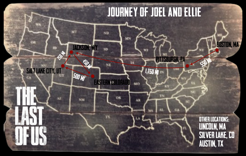 The Last Of Us Map Of Joel Ellie s Journey Just A Fangirl