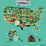 The United States As A Theme Park Map 1200 X 1256 R MapPorn