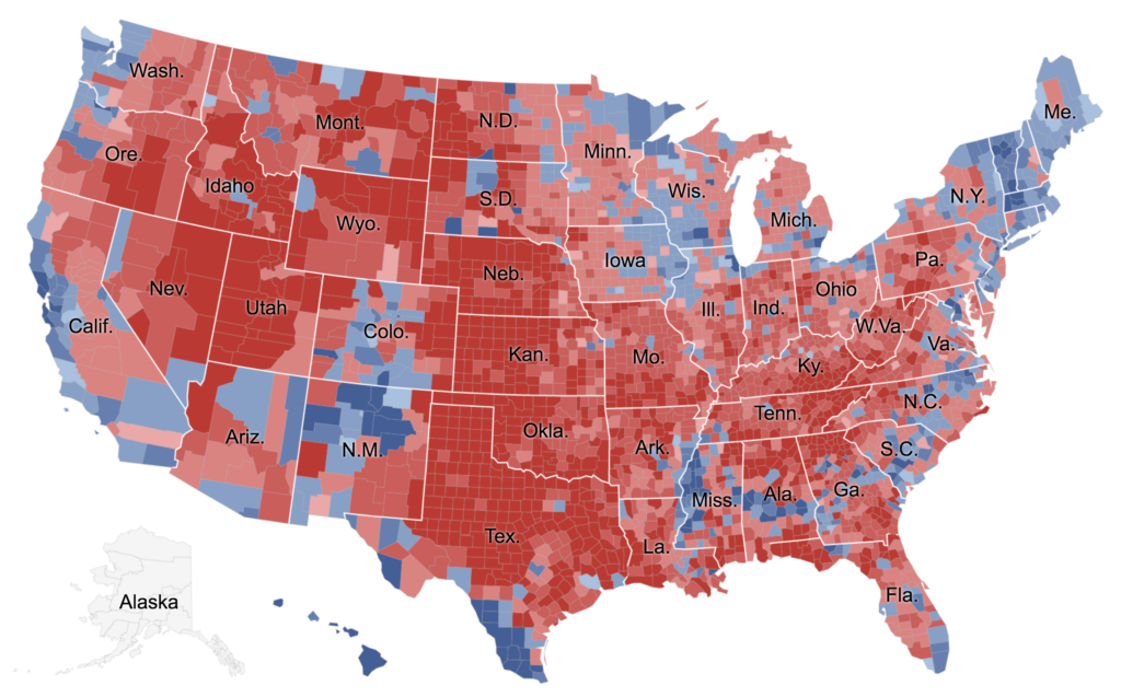 There Are Many Ways To Map Election Results We ve Tried Most Of Them 