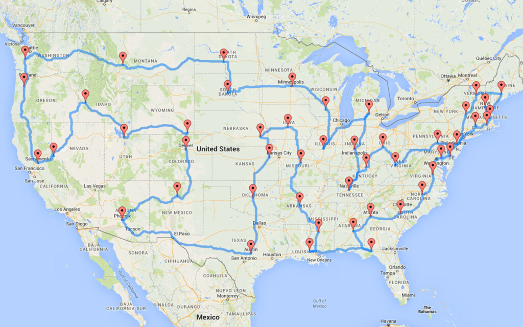 This Man Planned The Most Efficient U S Road Trip Of All Time Sunset 