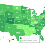 This Map Shows The Number Of Electric Vehicle Charging Stations In Each