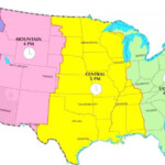Time Zones Usa Map Norluli