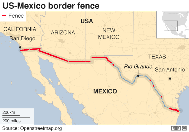 Trump Wall President Addresses Nation On Border crisis Us Mexico 