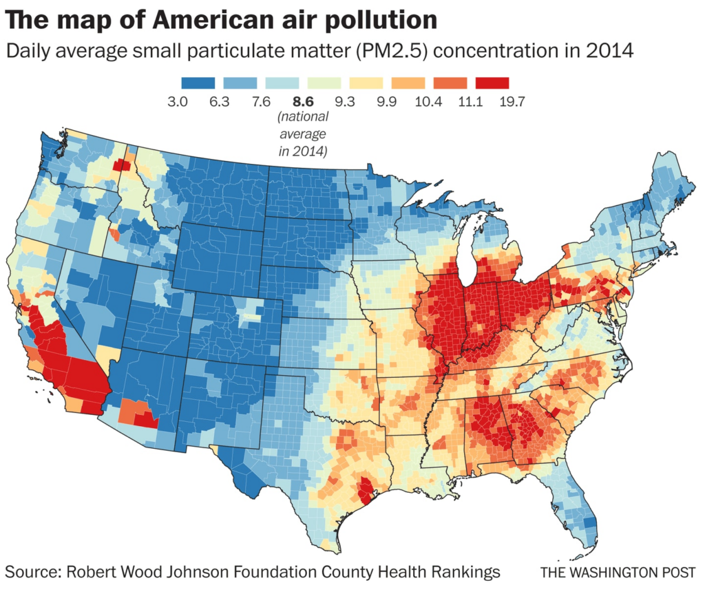 U S Air Pollution Is Getting Worse And Data Shows More People Are 