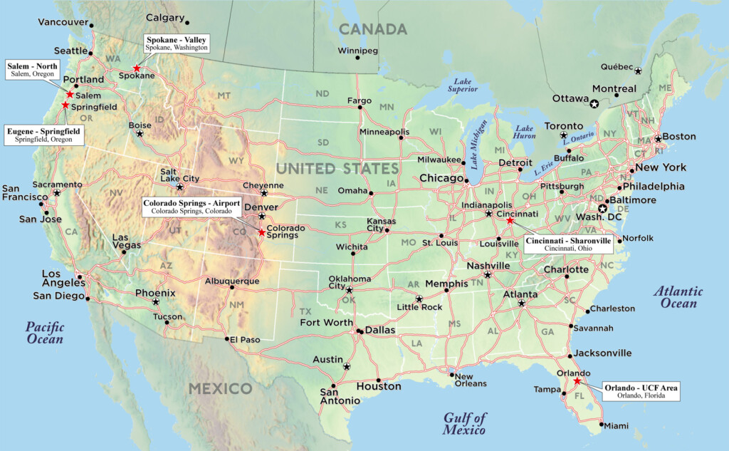 U S Hotels Custom Map Making Red Paw Technologies