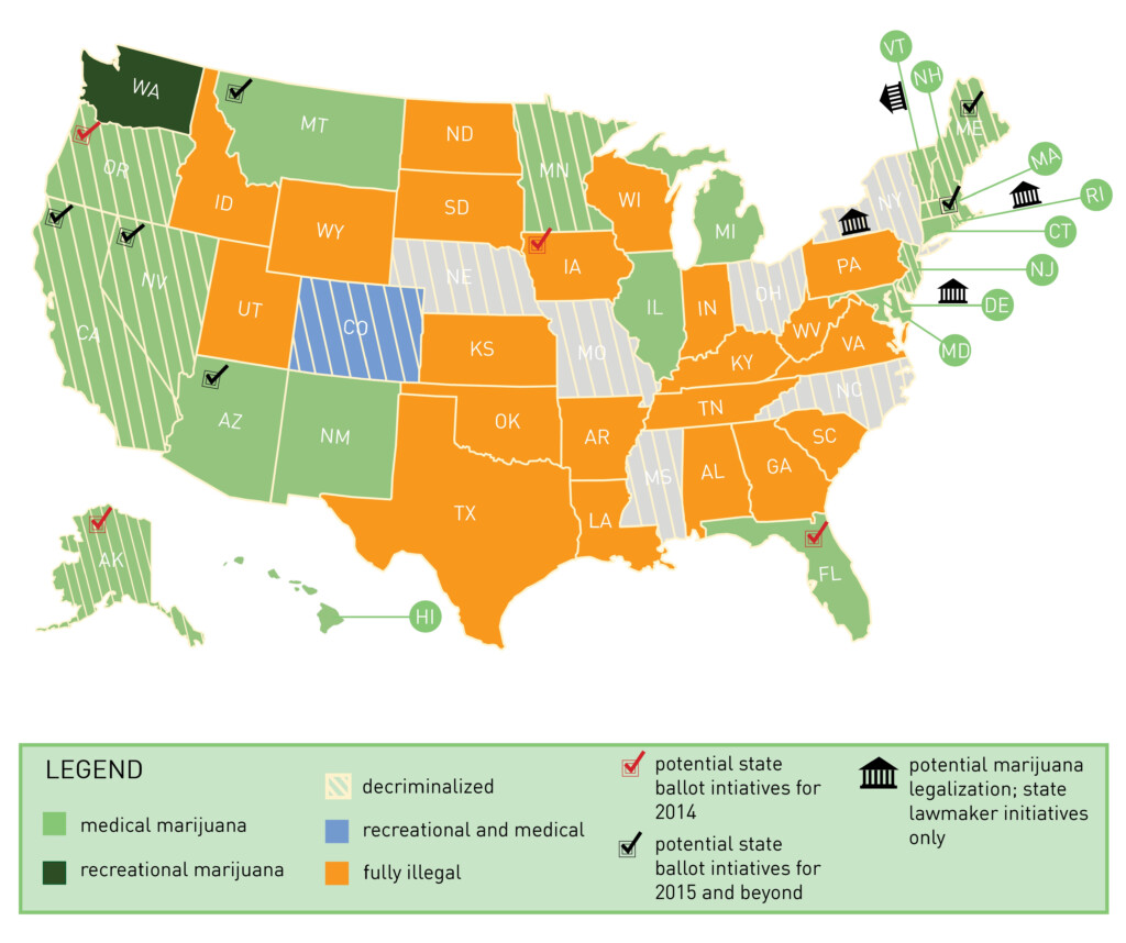 U S Marijuana Legalization Map Canna Law Blog 