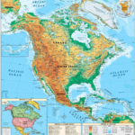 United States And Canada Physical Map Printable Map