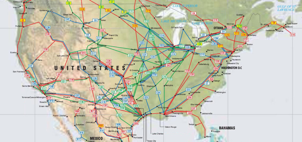 United States Pipelines Map Crude Oil petroleum Pipelines Natural 