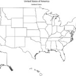 Us Country Map Without States Of No Names Usa Labels With New Maps Of