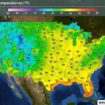 US Current Temperatures Map