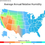 US Humidity Map United States Humidity Map USA