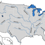 Us Major River Map Map Of Farmland Cave