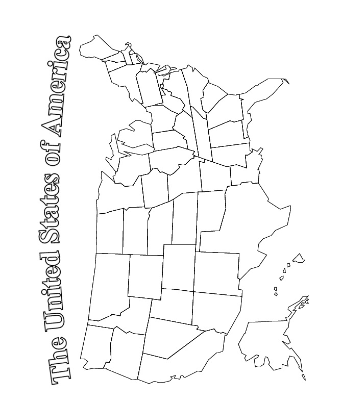 US Map Coloring Pages Best Coloring Pages For Kids