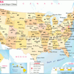 Us Map With Main Cities Map