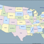 US Map Without Labels