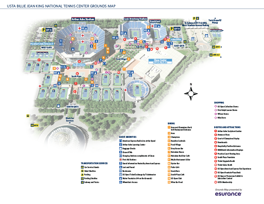 US Open Grounds Map Tickets 2015 US Open Official Site A USTA 